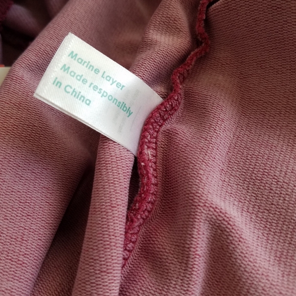 NWT MARINE LAYER Women's Jloggers Sweat Pants Burgundy Size XS - Picture 7 of 9